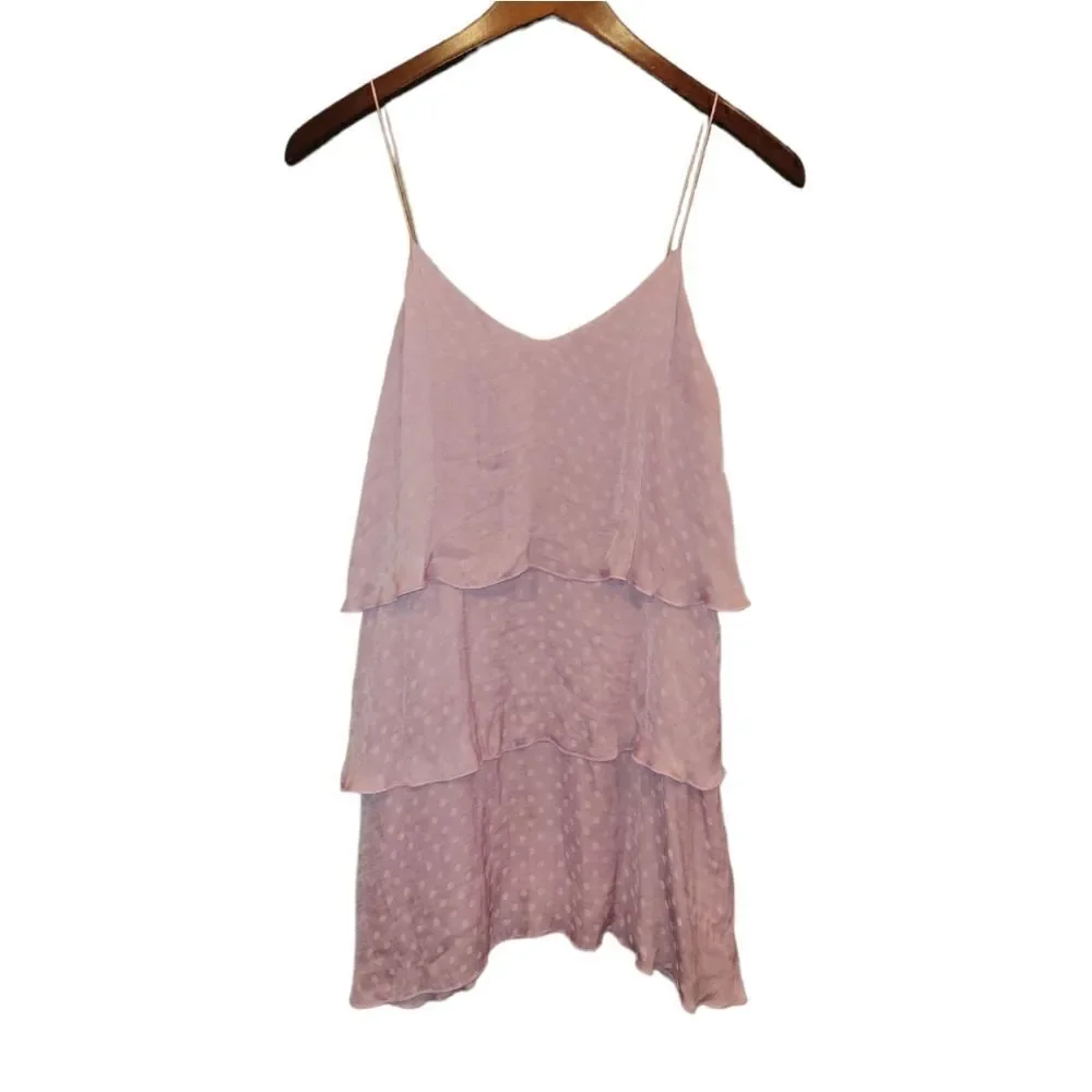 Show Me Your Mumu Suarez Ruffle Dress Primrose Dot Dress S